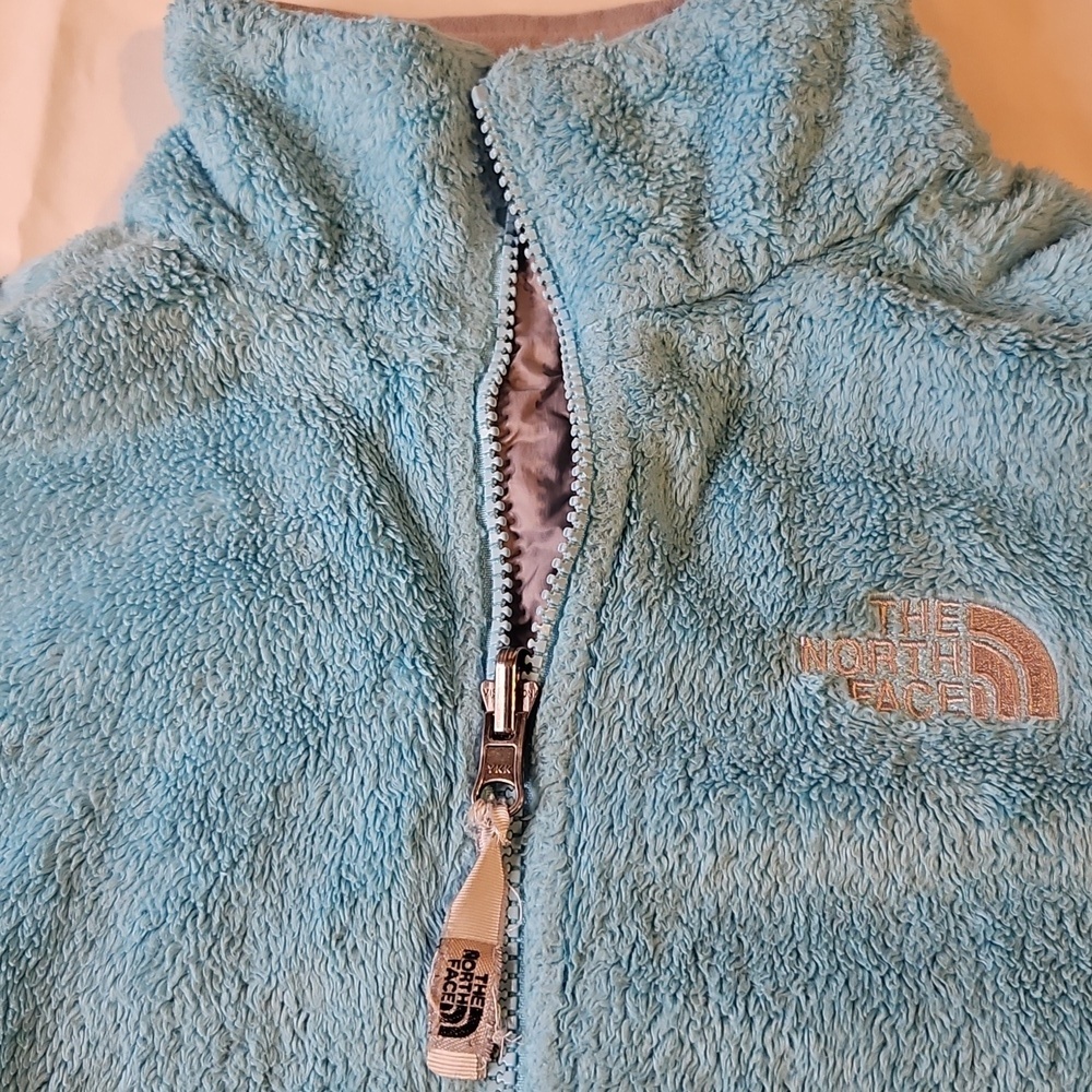 The North Face Womens Osito Full Zip Fleece Jacket Bright Blue/Teal XS - Picture 3 of 7